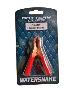 2 Pack of Watersnake 15 Amp 3 Inch Battery Clips - Copper Plated