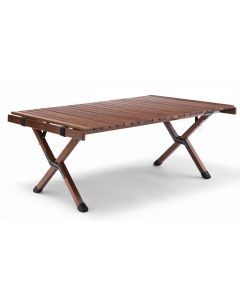 93cm Foldable Bamboo Camping Table - Large (Outdoor Wooden Waterproof Furniture)