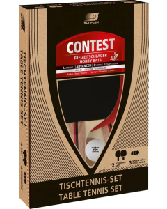 Sunflex Contest 2-Player Table Tennis Gift Set with Balls (Ping Pong)