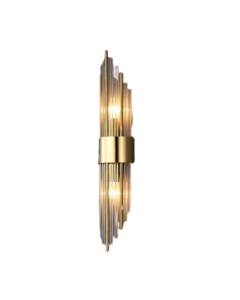 Modern Gold Glass Wall Lamp: Artistic Illumination for Living Spaces
