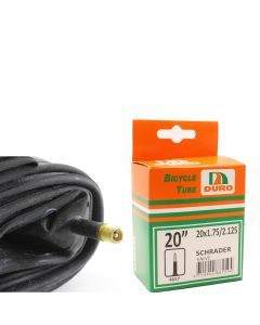 Duro  20" x 1.75 - 2.125 Bicycle Tyre Tube for 20 Inch Bike Tyres Schrader Valve