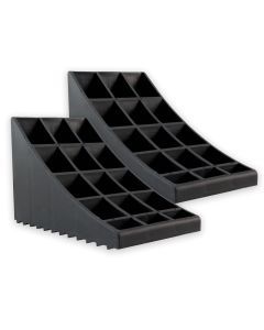 Wheel Chock with Handle Pair - Black