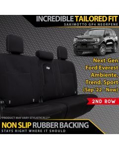 Ford Next-Gen Everest Ambiente, Trend & Sport Neoprene Rear Row Seat Covers