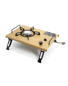 Camping Gas Stove Folding Burner with IGT Table Khaki