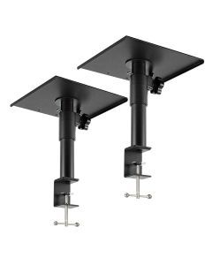 Levede 2x Desk Clamp Speaker Stands Set Adjustable Rotatable Monitor CD Player