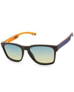 North Beach Dentex Matte Black/Blue Ocean Polarised Unisex Sunglasses