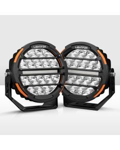 Lightfox Polaris Pair 7inch Osram LED Driving Lights 1Lux@1,230m IP68 15,972LM