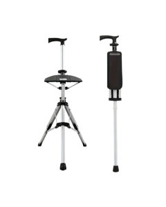 2-in-1 Trekking Pole with Foldable Seat