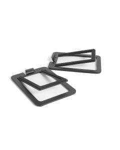 Kanto S2 Angled Desktop Speaker Stands for Small Speakers - Pair, Black