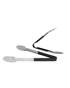 2pc Cuisena 24/30cm Stainless Steel Utility Tongs Set - Black (BBQ Cooking Utensil)