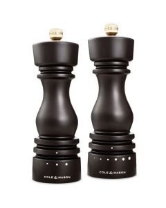Cole & Mason London Grind Select Salt & Pepper Mill Gift Set – Chocolate Wood