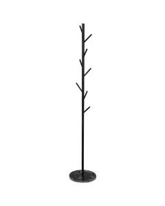 Levede Coat Rack Hat Clothes Stand Hanger Garment Hook Tree Rail Organizer Black