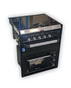 Hawk/Swift Air Fryer with Grill & Cooktop (Gas/Electric, Blk Gls, Combo)