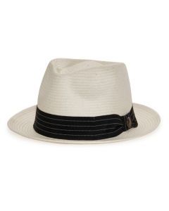 Goorin Brothers Snare Mens Straw Fedora Trilby Hat - Stone (Summer Beach Panama)