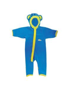 XTM Baby Toddler Panda Blue Onesie Microfleece Suit Size 0 - 1