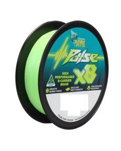 300m Spool Of Platypus Pulse X8 Braided Fishing Line - Aussie Green Braid