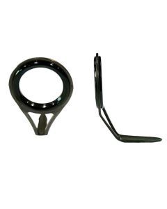 Gun Metal Replacement Single Foot Fishing Rod Runner with Titanium Ring