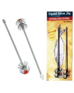 2 Pack of Medium Surecatch Stainless Steel Squid Stem Jigs - 15 cm Squid Pole