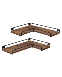 Levede Floating Shelf DIY Corner Wall Shelf 2Pcs Storage Display Rack Bedroom