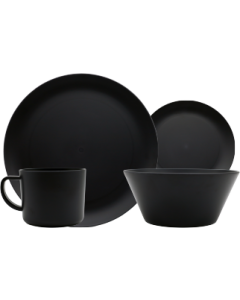 Royal RPET 16 Piece Dinner Set - Charcoal