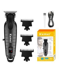 Salon Grade Electric Hair Clipper Powder Metallurgical Blade Black