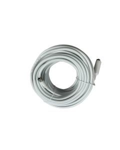 Antenna Cable F-Type Male to Male , 14AWG , White , 18M
