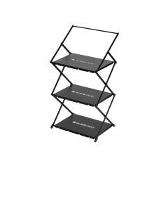 Camping Foldable Storage Organizer Rack Black