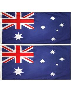 2x Large Australia Flag - Australian National Flag (180 x 90cm)