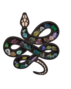 Serpent-Style Wooden Storage Rack: A Slithering Solution