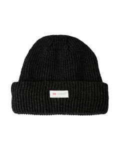 3M Thinsulate Black Beanie - Pull On Winter Thermal Knit Hat