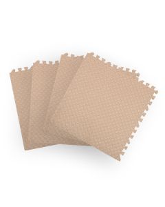 Bopeep EVA Foam Kids Play Mat Floor Kid Crawling Interlocking Home Beige 60x60