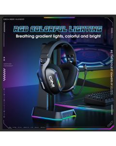 ONIKUMA 2.4G Tri-Mode Wireless Headset for PS5, PS4/FPS Gamer, PC, 2.4GHz Wireless Gaming Headset with Microphone, Wireless 5.3 Gaming Headset, Stereo Audio