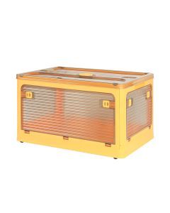 124L Storage Box Stackable Clothes Container Closet Organizer 5Side Open Wheels