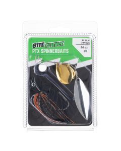Bite Science 5/8oz PTX Spinnerbait Lure - Black / Orange