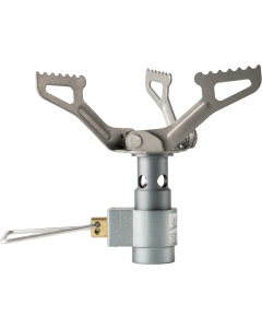 Titanium Mini Camping Gas Burner Silver