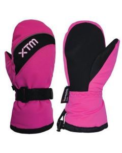 XTM Swoosh Kids Snow and outdoor Winter Ski Mitts Pink