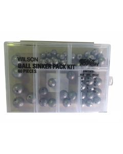 Wilson Ball Sinkers - 60 Piece Bulk Pack - Super Value 5 Popular Sizes