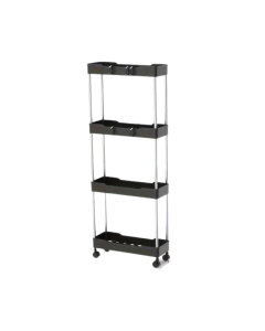 Bathroom Storage Cart with 4-Tier Rolling Organizer