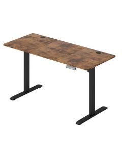 Levede Electric Standing Desk Height Adjustable Gaming Desk 140cm Vintage Oak