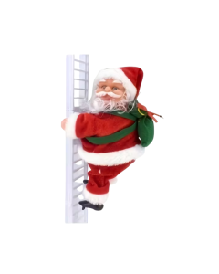 Electric Santa Claus Climbing Ladder Christmas Decoration