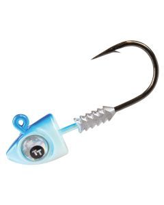 3 Pack of TT Fishing Big EyeZ Pearl/Blue Jigheads with Silver Eyes