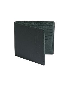 Dents Men's Slim Pebble Grain Leather Bifold Wallet with RFID Blocking - Green