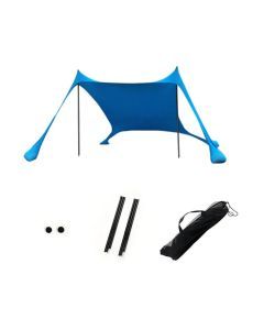 Portable Beach Tent Sun Shelter Windproof Camping Canopy Blue