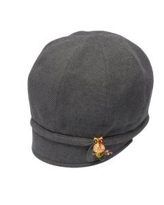 Goorin Brothers Hooty Womens Drop-Slope Cloche Hat - Grey
