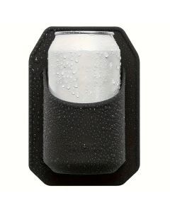 Silicone Shower Beer Holder - Wall Mounted Self-Adhesive Beverage Can Rack - Black