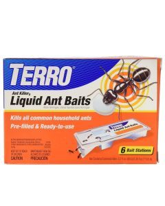 Terro Liquid Ant Killer Baits (6 Bait Stations Net Contents 2.2fl.oz/0.36fl.oz)