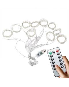 Festive Brilliance: 17-Color Christmas LED String Lights Curtain