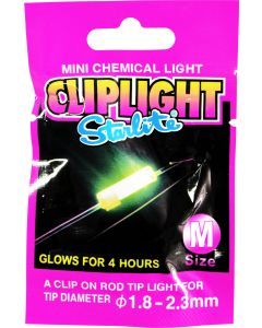 Medium Size Starlite Chemical Cliplight-Clip on Fishing Rod Tip Light-Glow Stick
