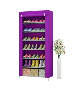 Safeguard your shoes with this dust-proof cabinet, keeping them clean and organized