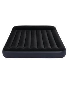 Intex Queen Pillow Rest Classic Airbed W/ Fiber-Tech